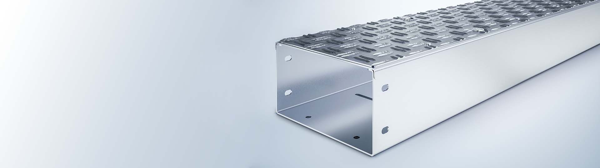 Cabling trunking - PFLITSCH GmbH & Co. KG - sheet steel / zinc-plated steel  / rigid